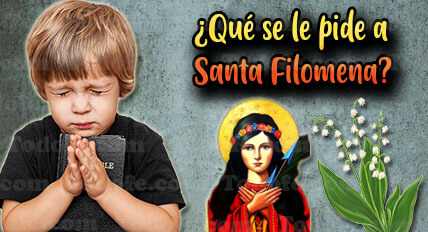 ¿Qué se le pide a Santa Filomena?