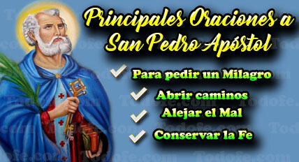 Principales Oraciones a San Pedro Apóstol
