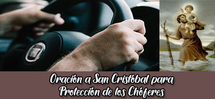 Oración a San Cristóbal para la protección de los chóferes (Conductores)