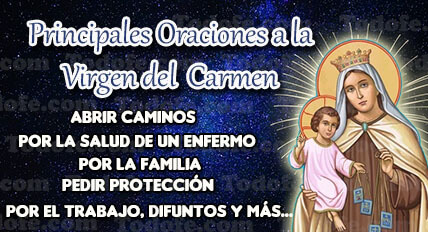 Principales Oraciones a la Virgen del Carmen